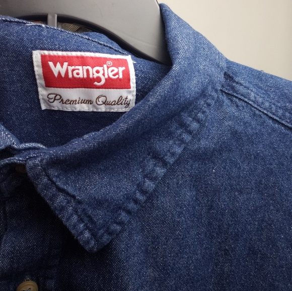 Wrangler Denim Button-down Shirt #45R - Picture 4 of 7